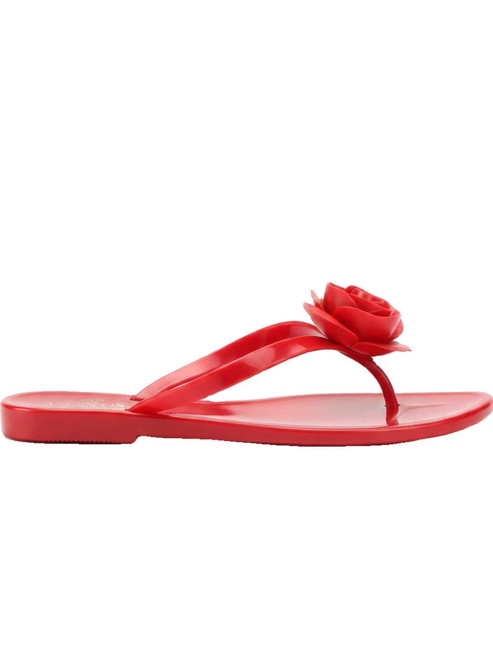 🛍️Valentino Garavani Authentic Red Rose Jelly Flat Thong Sandals
